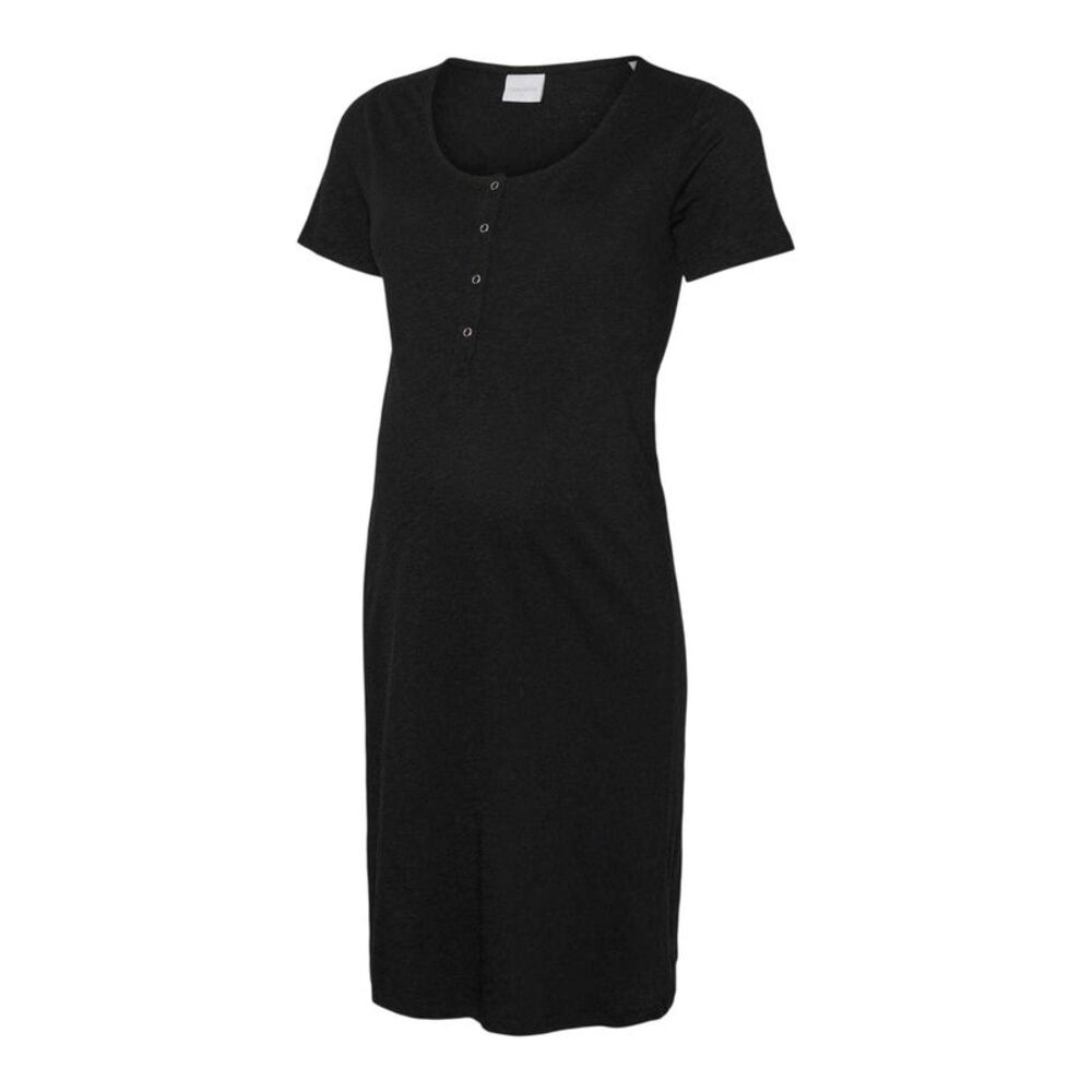 Mamalicious Womens/Ladies Jersey Maternity Nightdress / Black